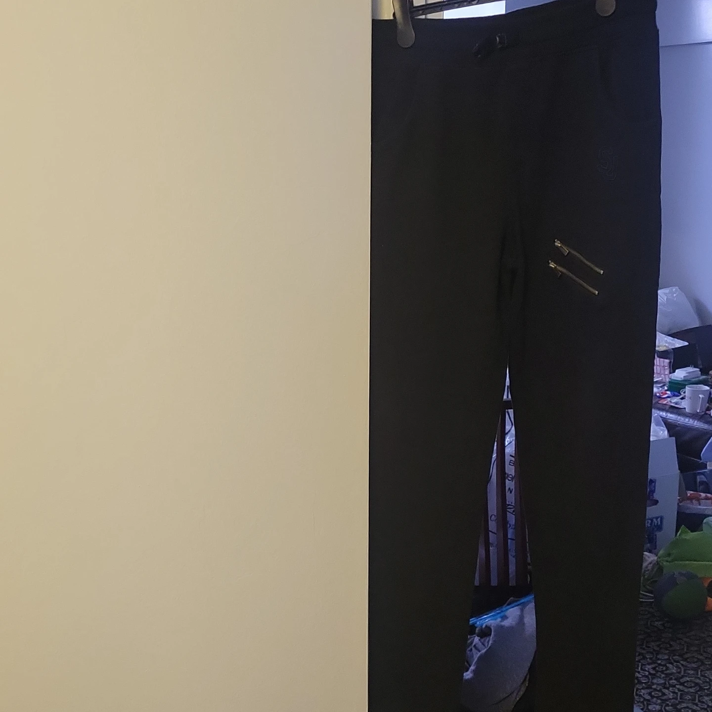 Black Joggers with Zipper Pockets - photo 3