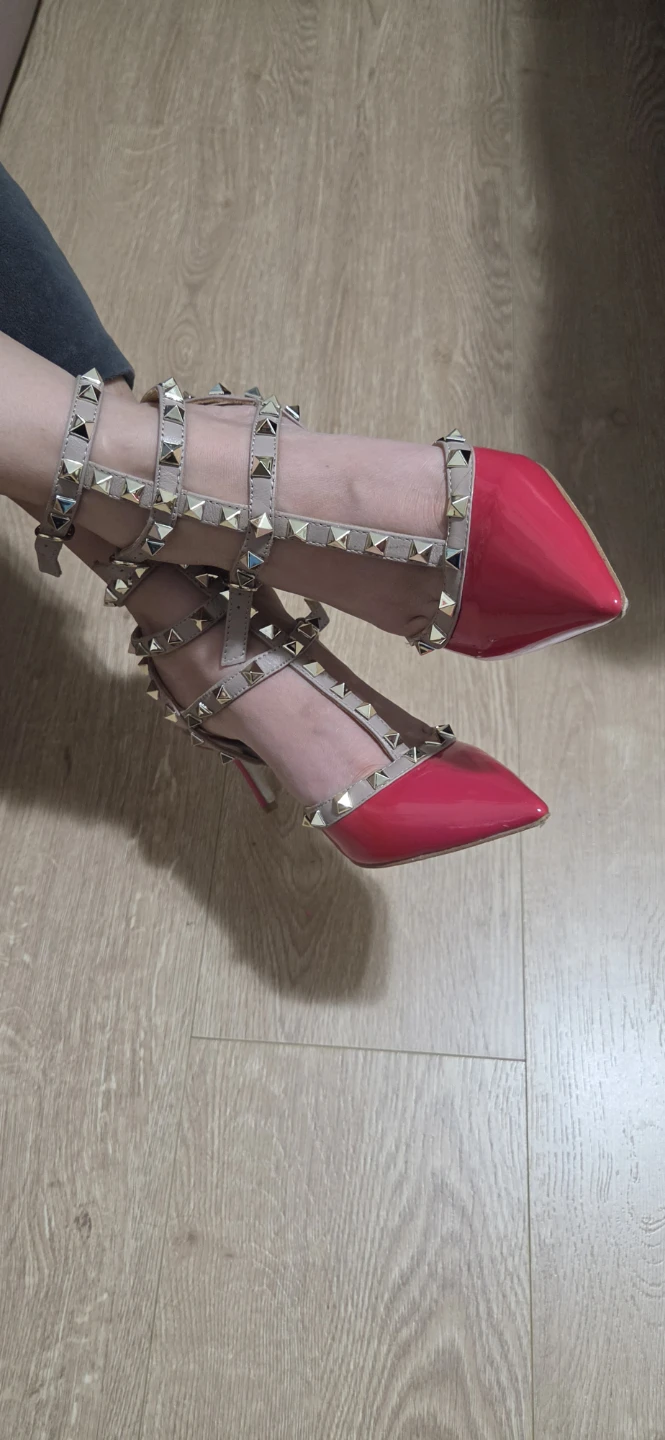 Valentino Rockstud Heels - Pink - photo 2
