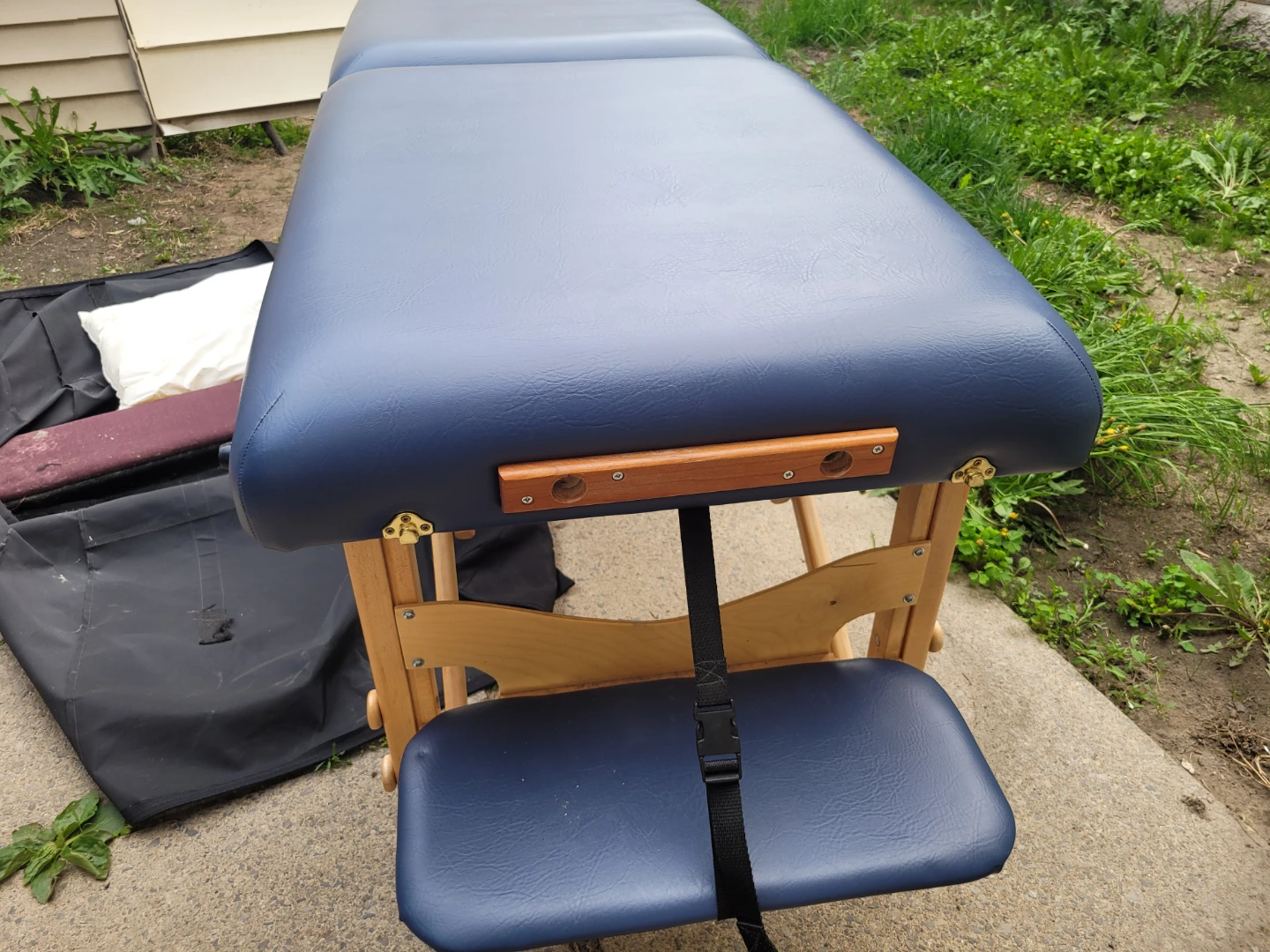 Blue Portable Massage Table with Face Cradle - photo 2