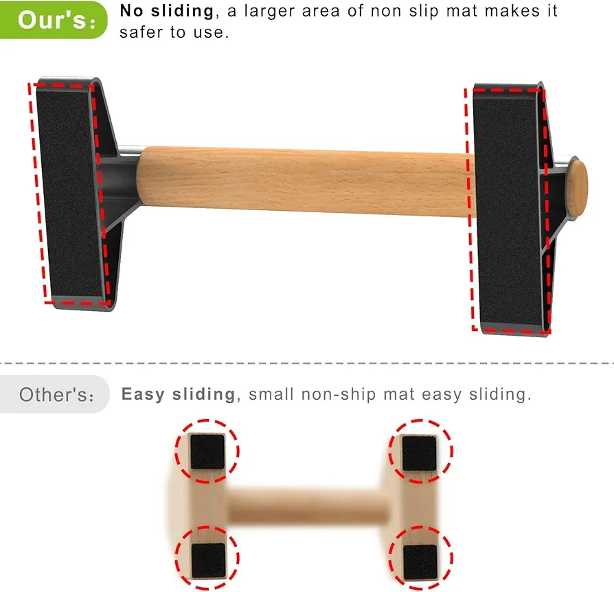 Wooden Push Up Bars (Pair) - photo 3