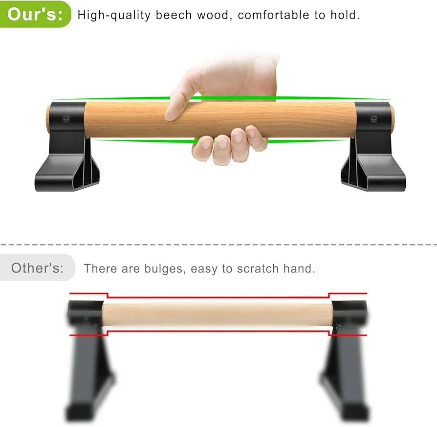 Wooden Push Up Bars (Pair) - photo 4