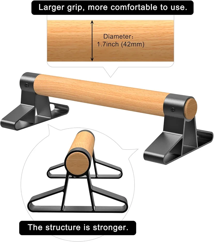 Wooden Push Up Bars (Pair) - photo 5