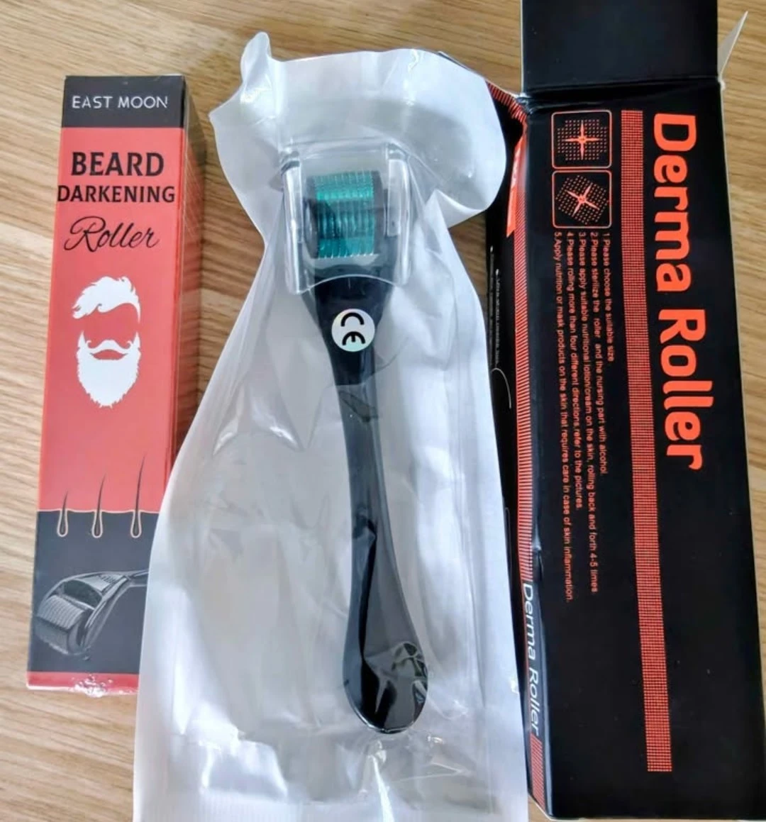 Minoxidil 5% & Derma Rollers for Hair and Beard Growth