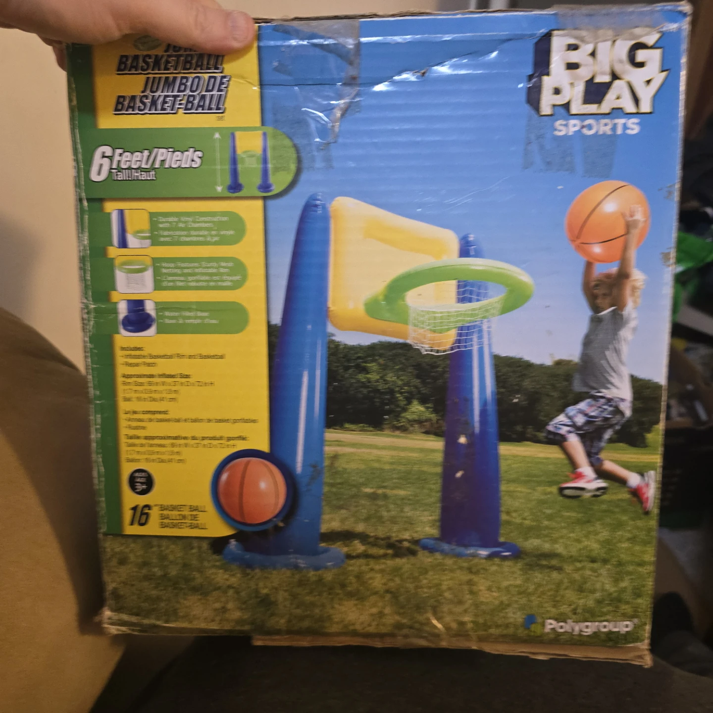 Big Play Sports Jumbo Basketball Hoop Set