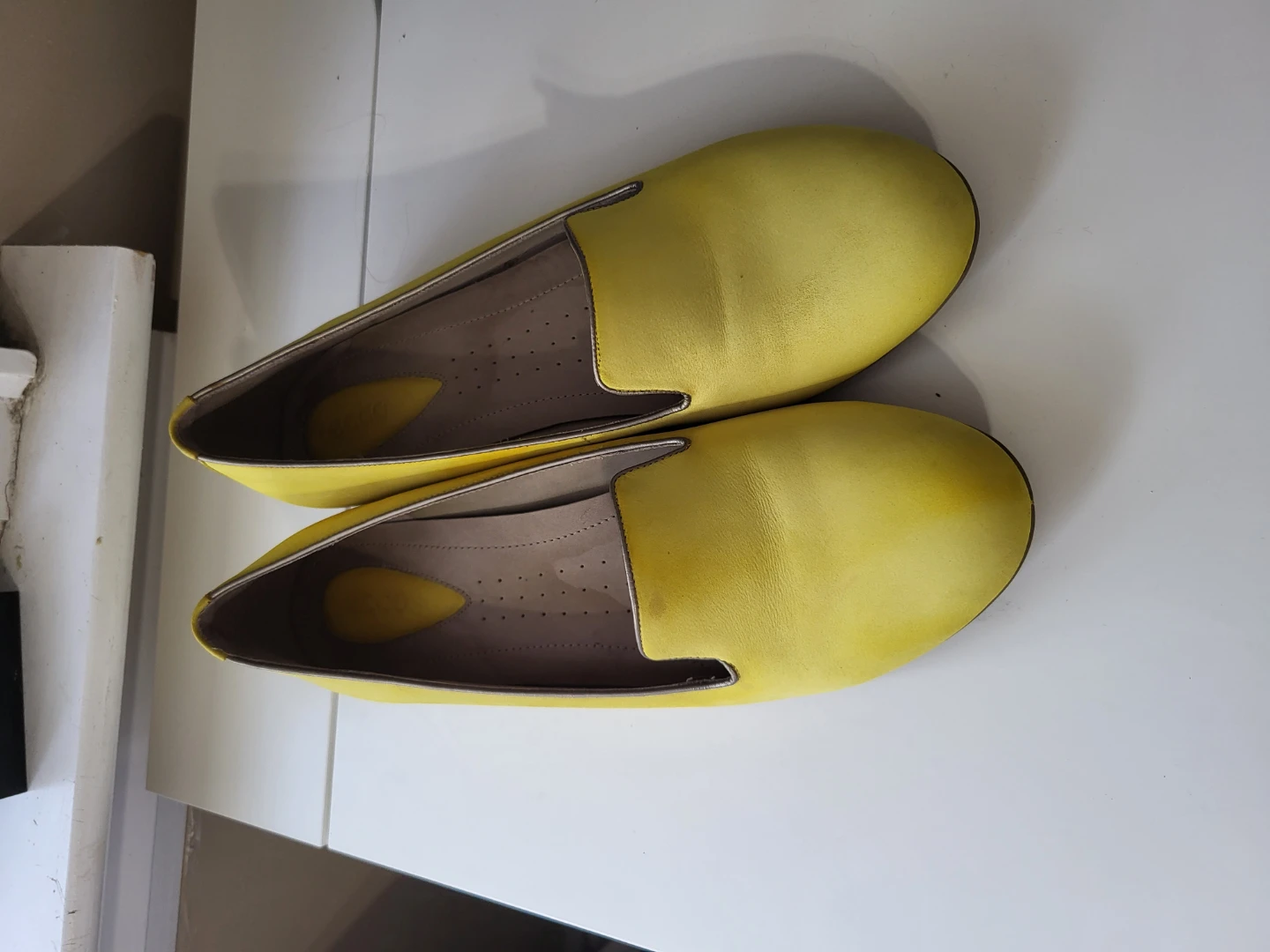 Yellow Loafers ecco