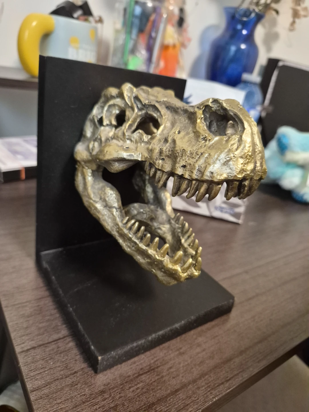 Tyrannosaurus Rex Skull Bookend