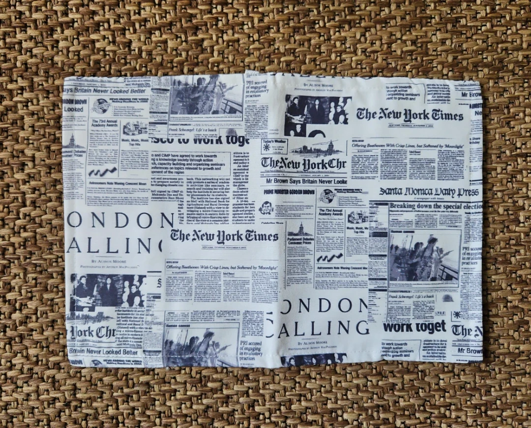 Newspaper Print Book Cover