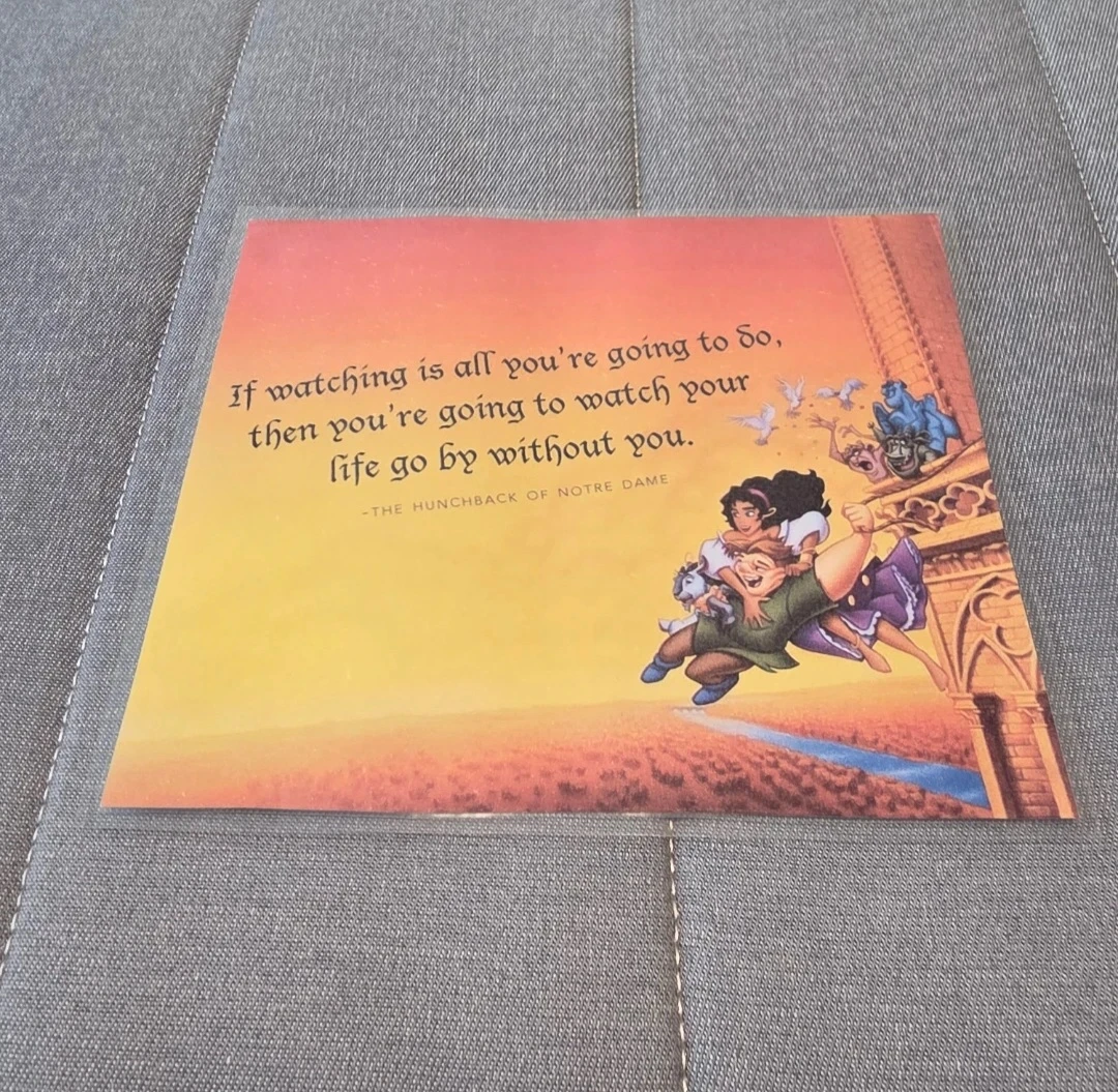 The Hunchback of Notre Dame Quote Print