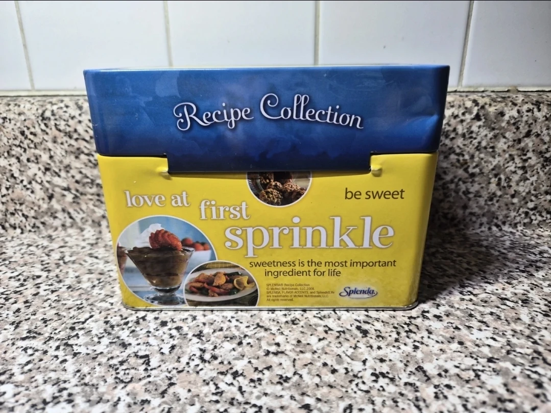 Splenda Recipe Collection Tin with cooking Recipe Cards - photo 2