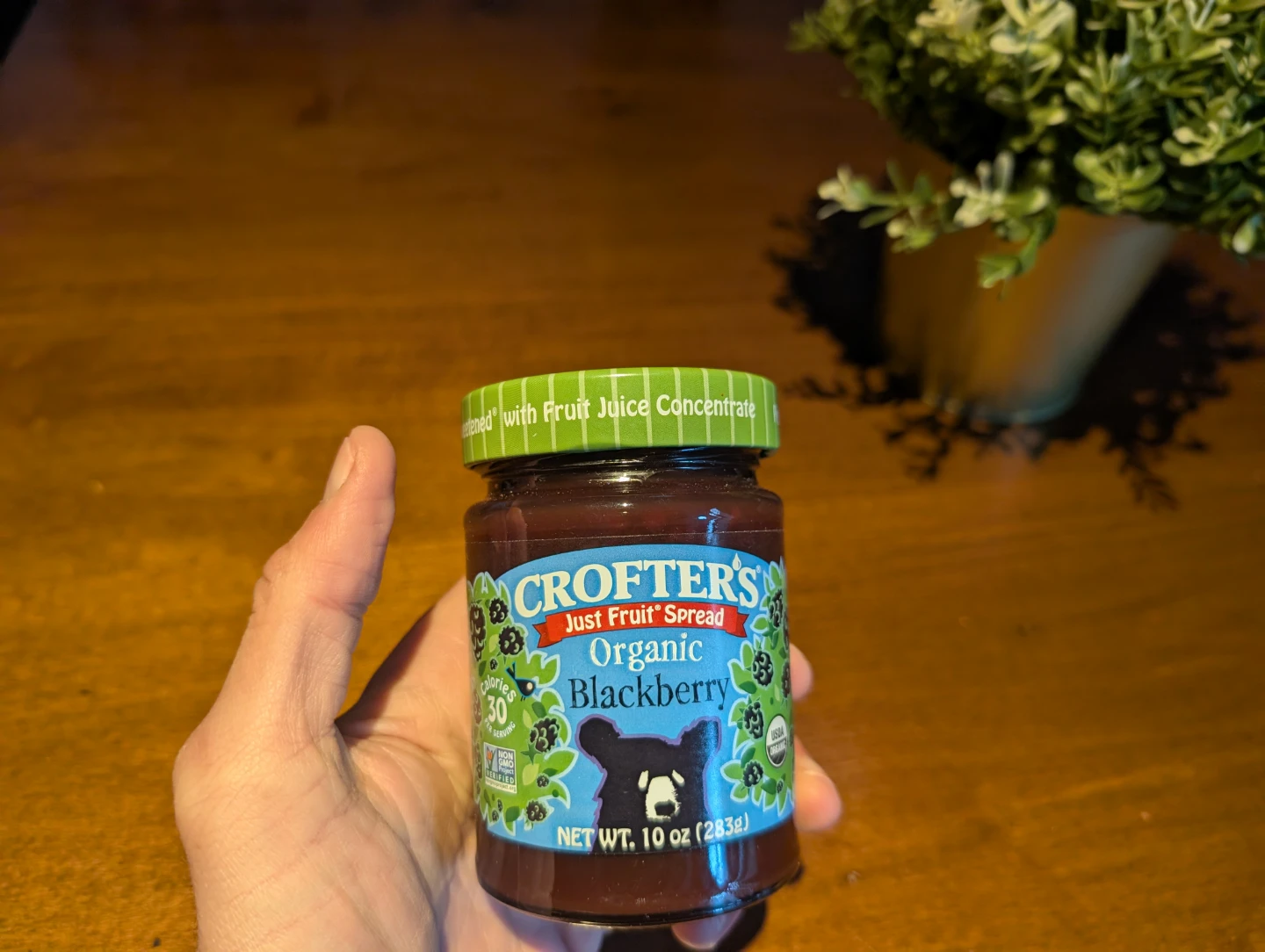 Crofter's Organic Blackberry Just Fruit Spread, 10 oz