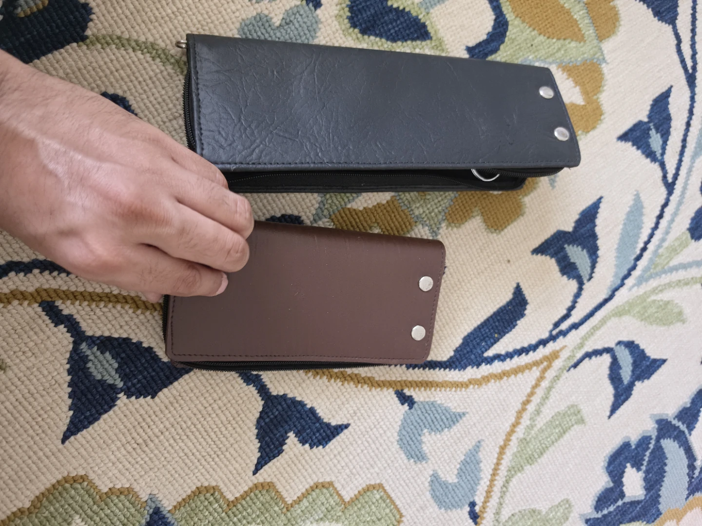 Leather Travel key Organizer Case