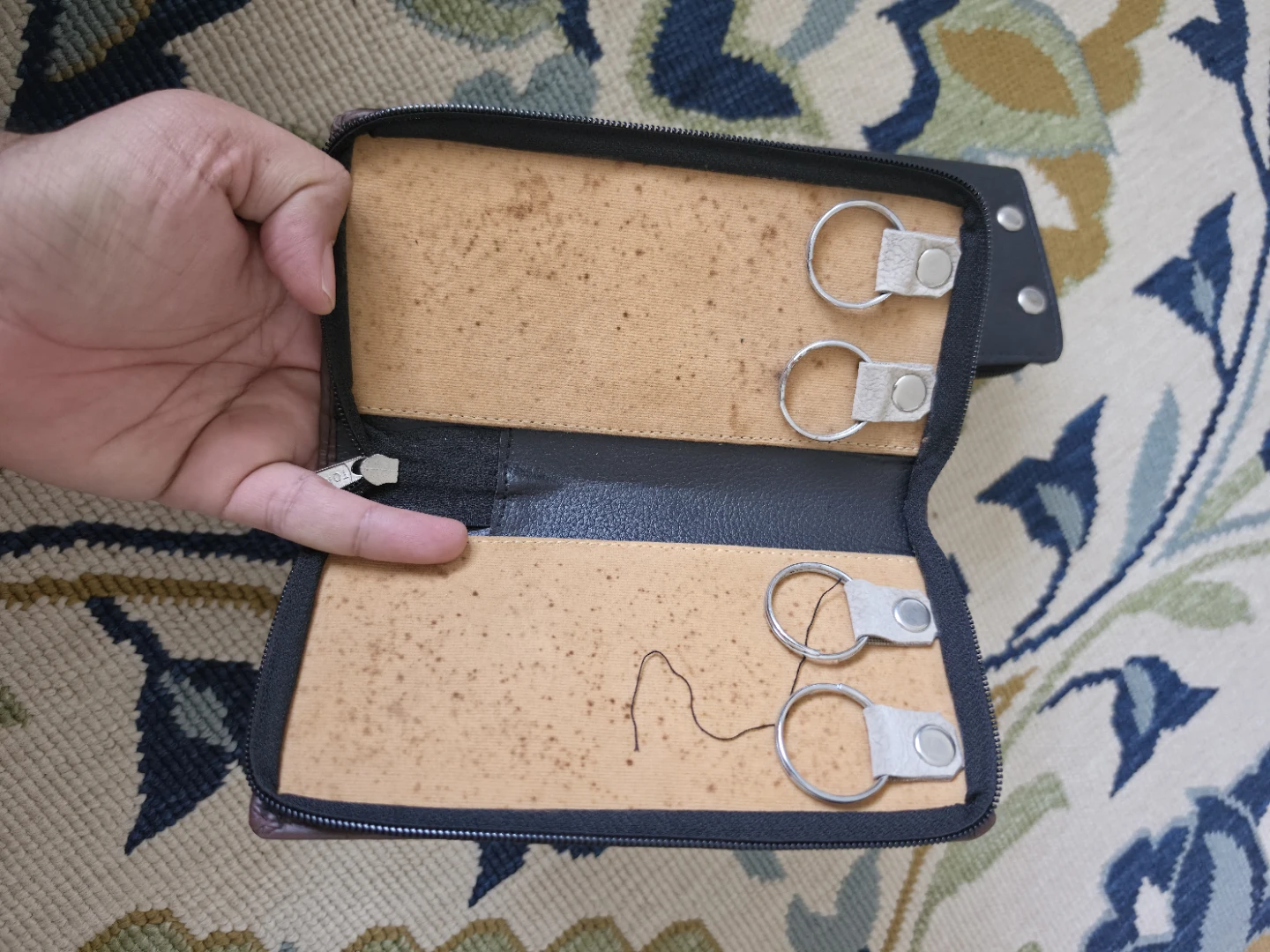 Leather Travel key Organizer Case - photo 5