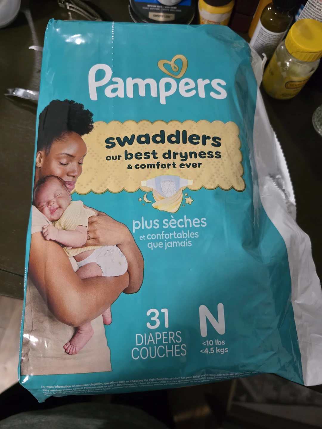Pampers Swaddlers Diapers - Size N & P1