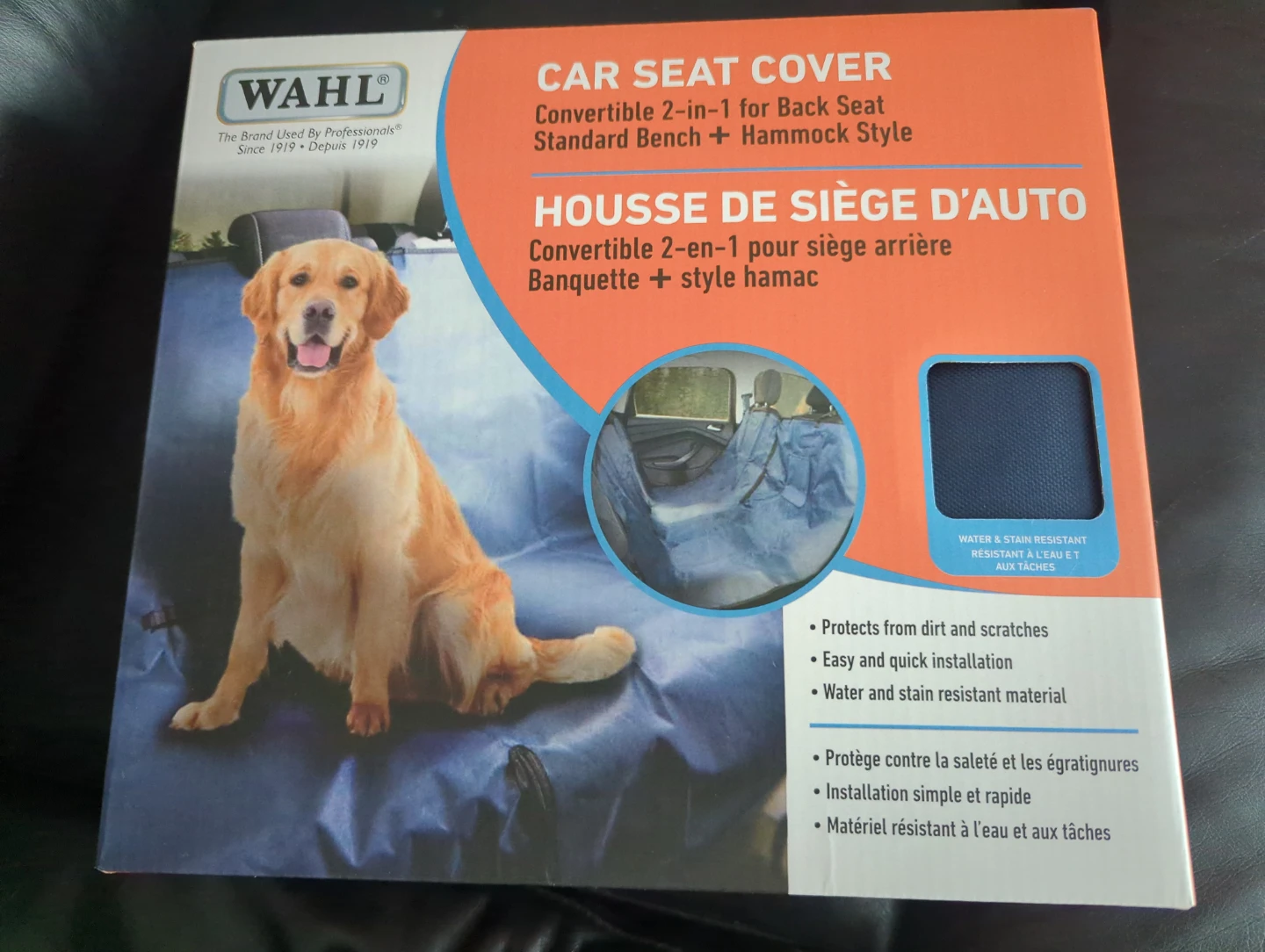 Wahl Car Seat Cover Convertible 2-in-1 Hammock Style