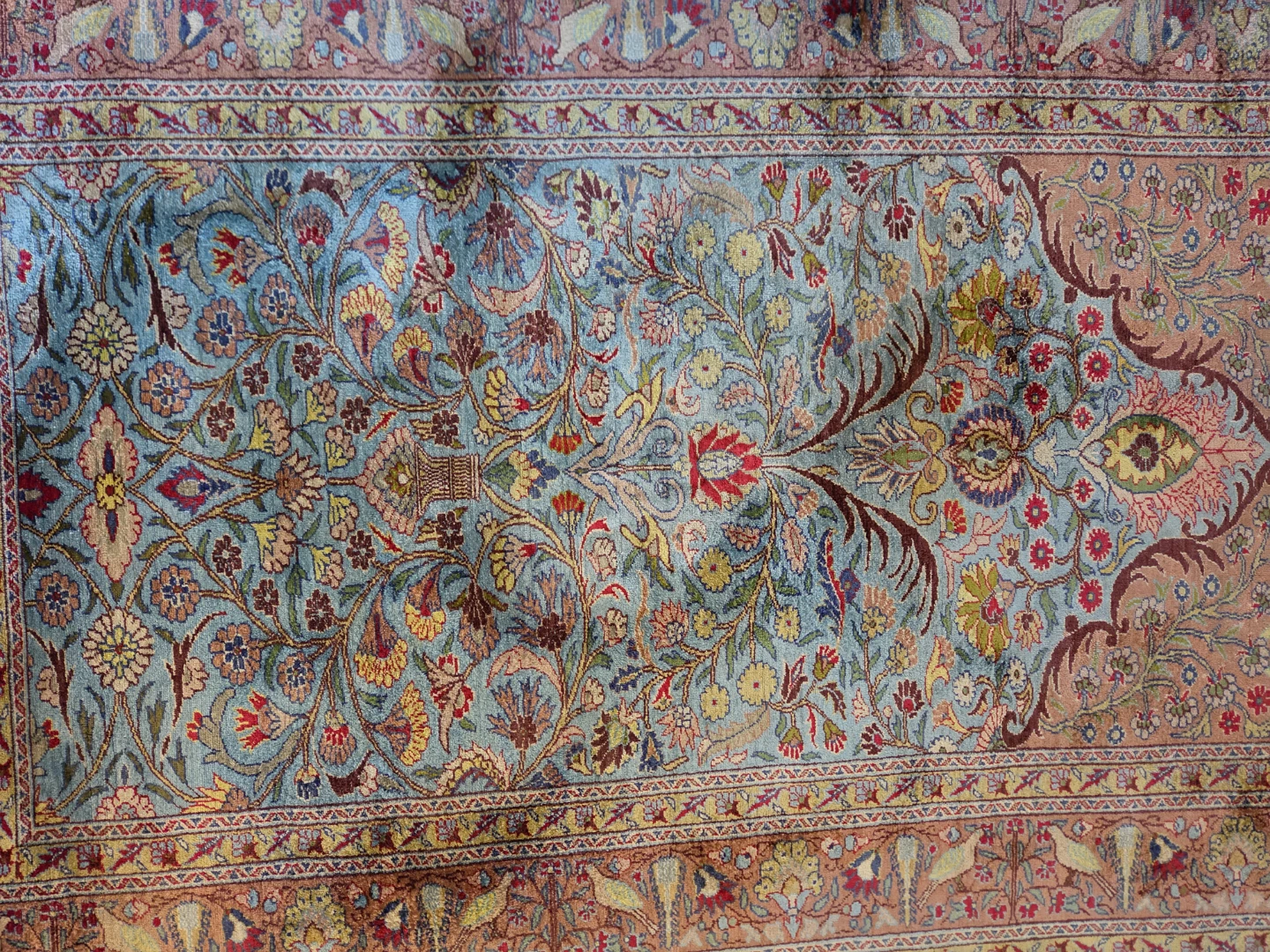 Rug Floral Design, Hereke Silk for Museum of Art - photo 3