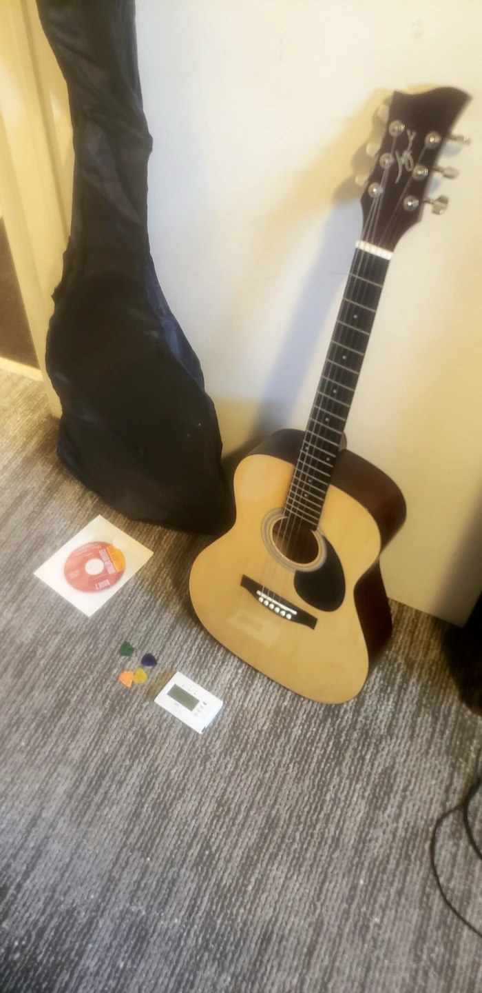Acoustic Guitar with Gig Bag and Accessories
