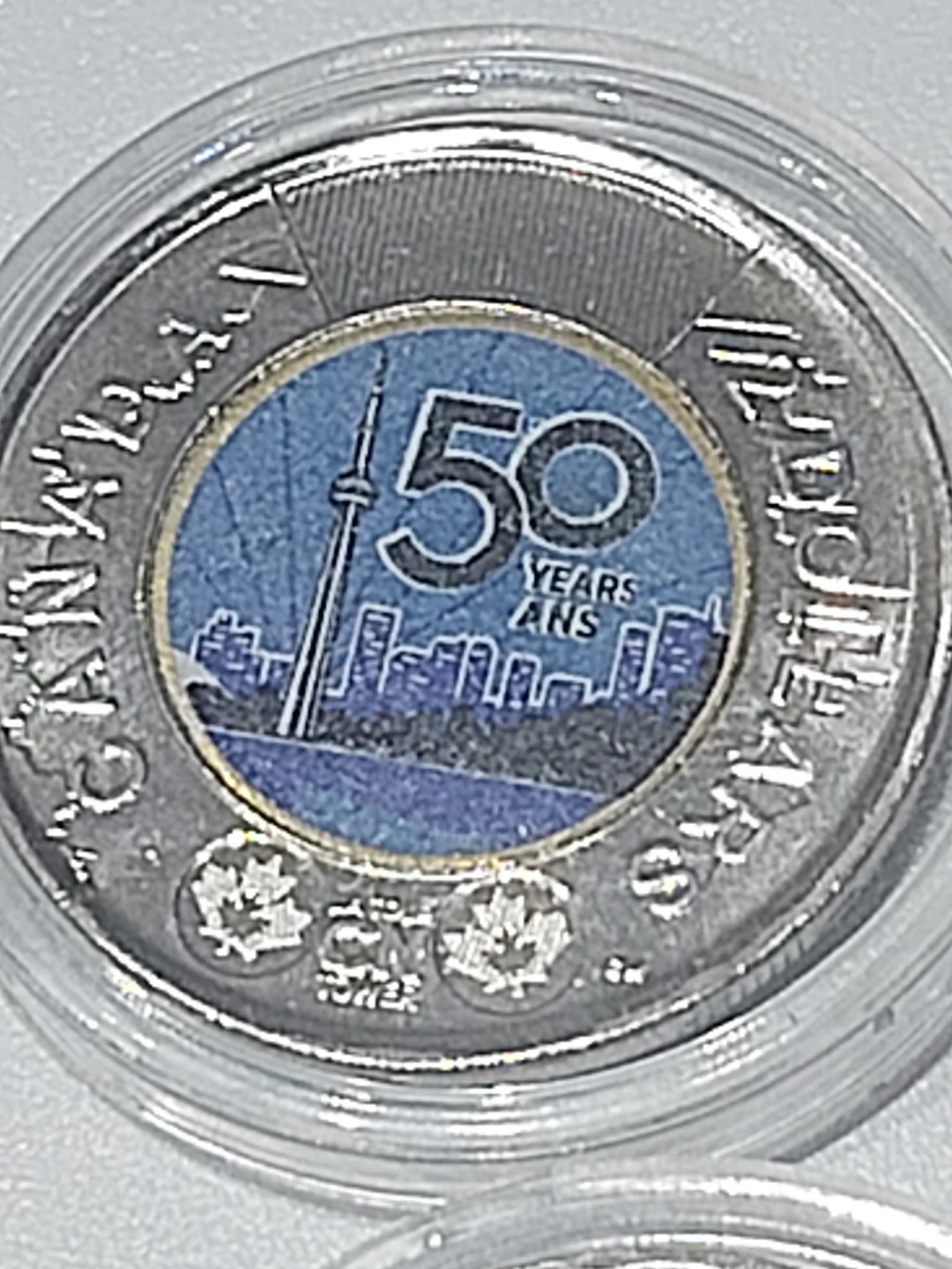 Canada 50 Years CN Tower 2 Dollar Coin 2020