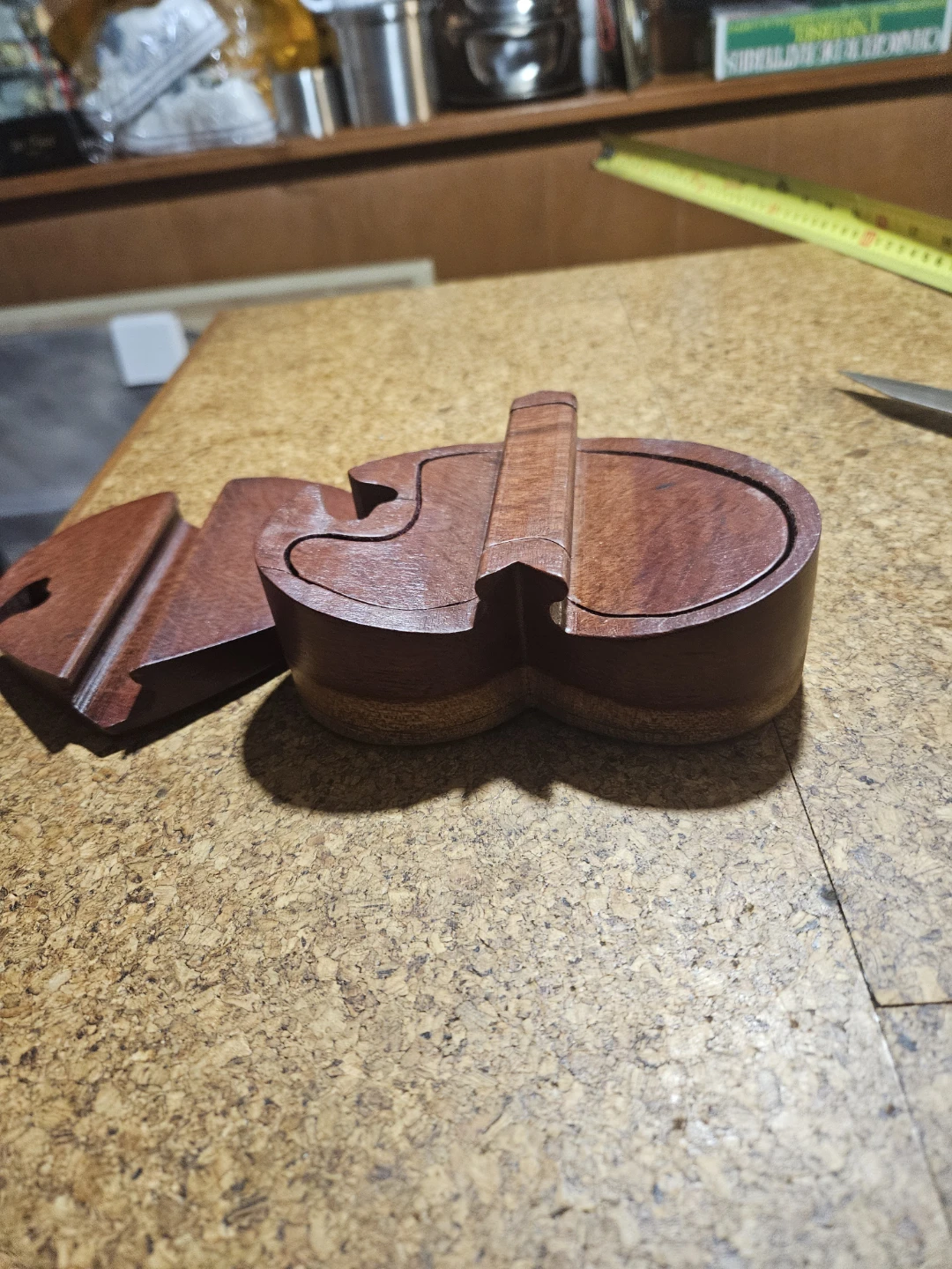 Wooden Heart Puzzle Box - photo 3