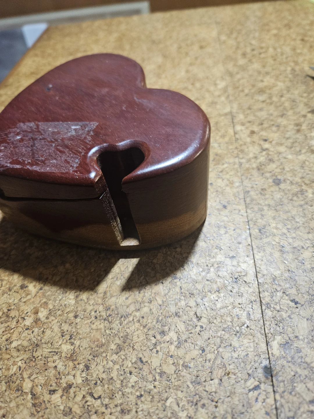 Wooden Heart Puzzle Box - photo 5