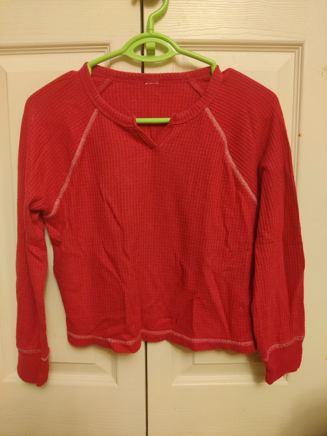 Old Navy Long Raglan -Sleeve Thermal-Knit Top for girls (no3)
