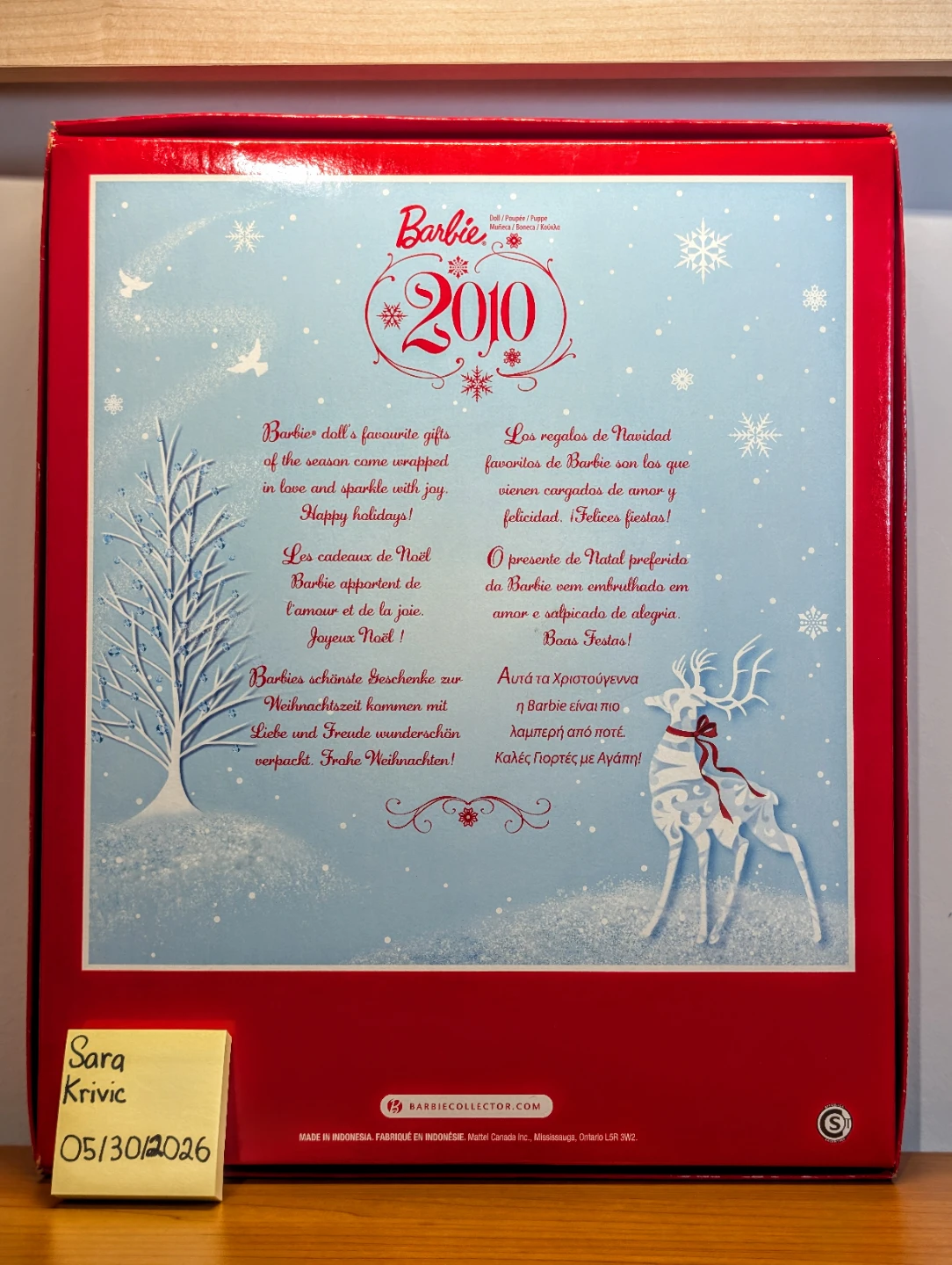 2010 Holiday Barbie - New in Box - photo 2