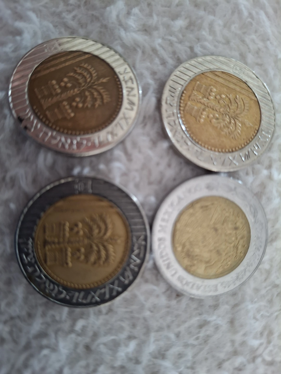 4 Commemorative Coins - Israel 10 Sheqalim, Mexico - photo 2