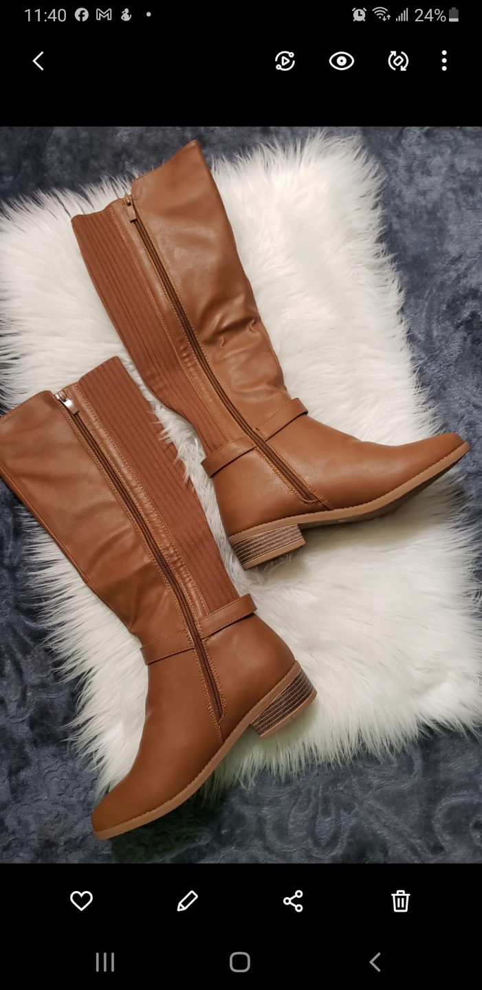 Brand new EETTARO Women's Knee High Heel Boots - photo 4