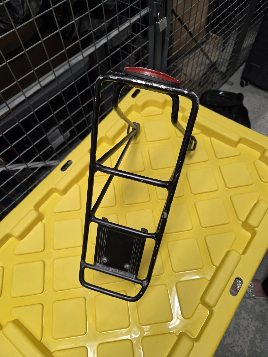 Black Rear Bicycle Rack with Reflector - photo 4