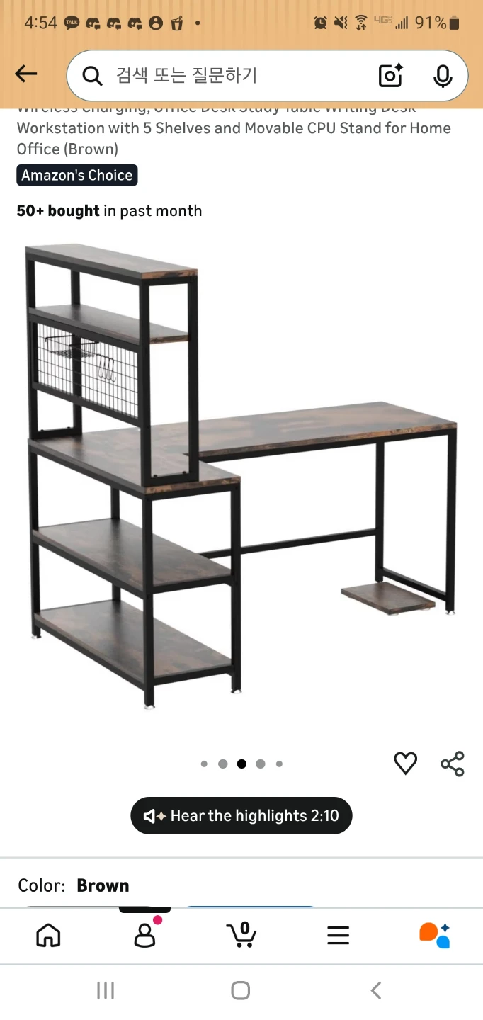 L-Shaped Desk with Shelves - photo 3