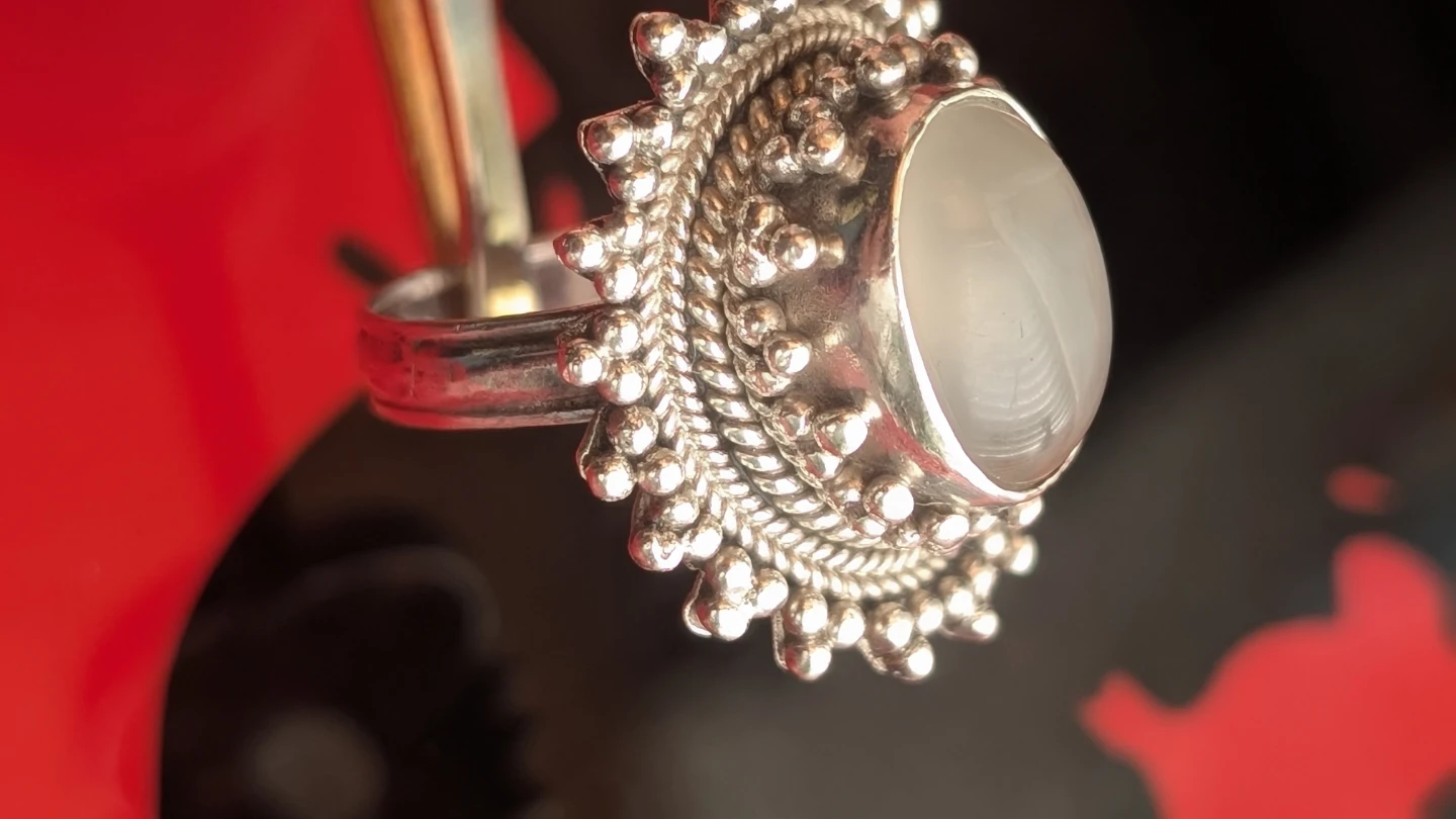Sterling Silver Moonstone Ring - photo 2