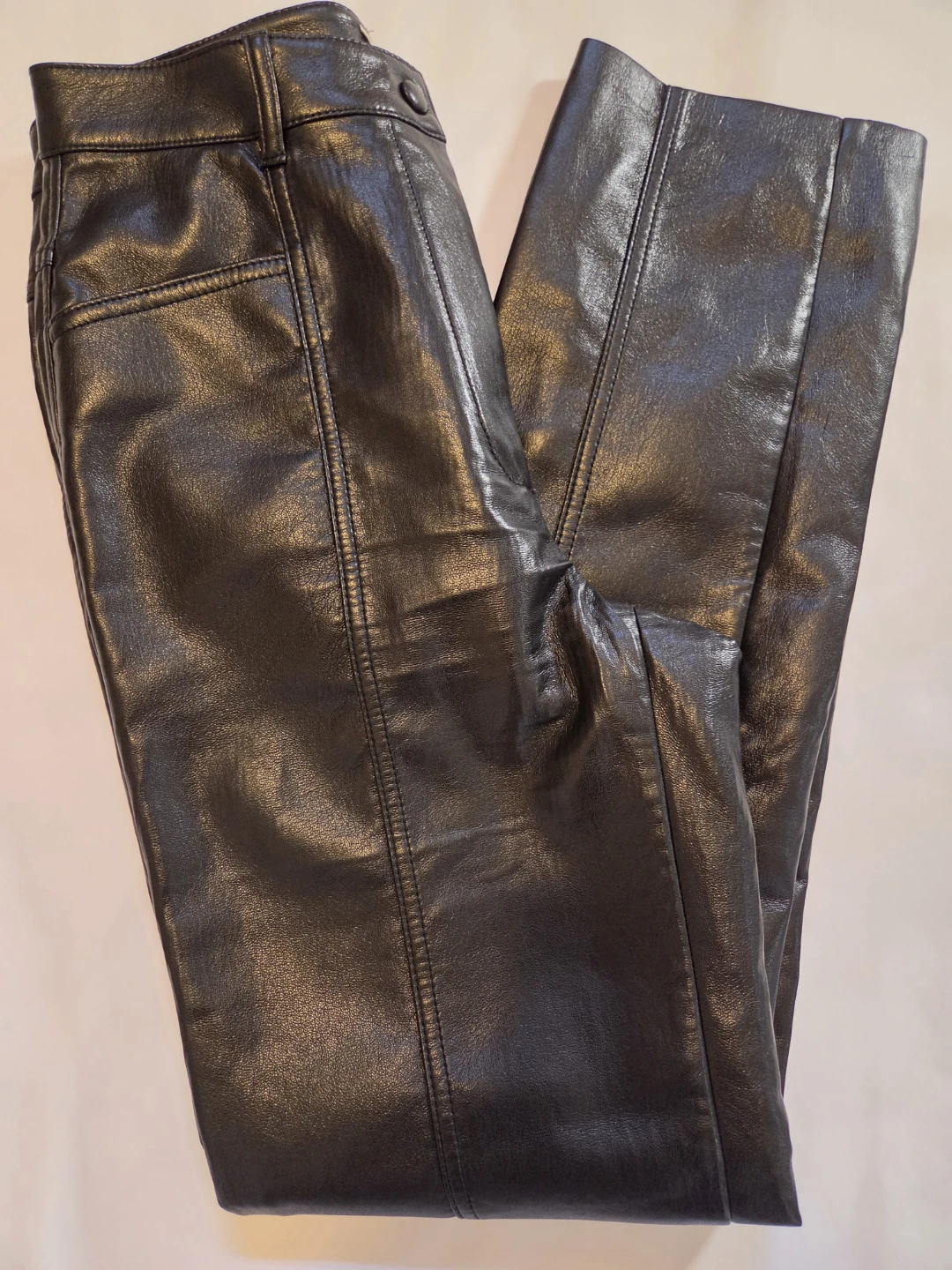Wilfred Black Faux Leather Pants Size 6 - photo 3