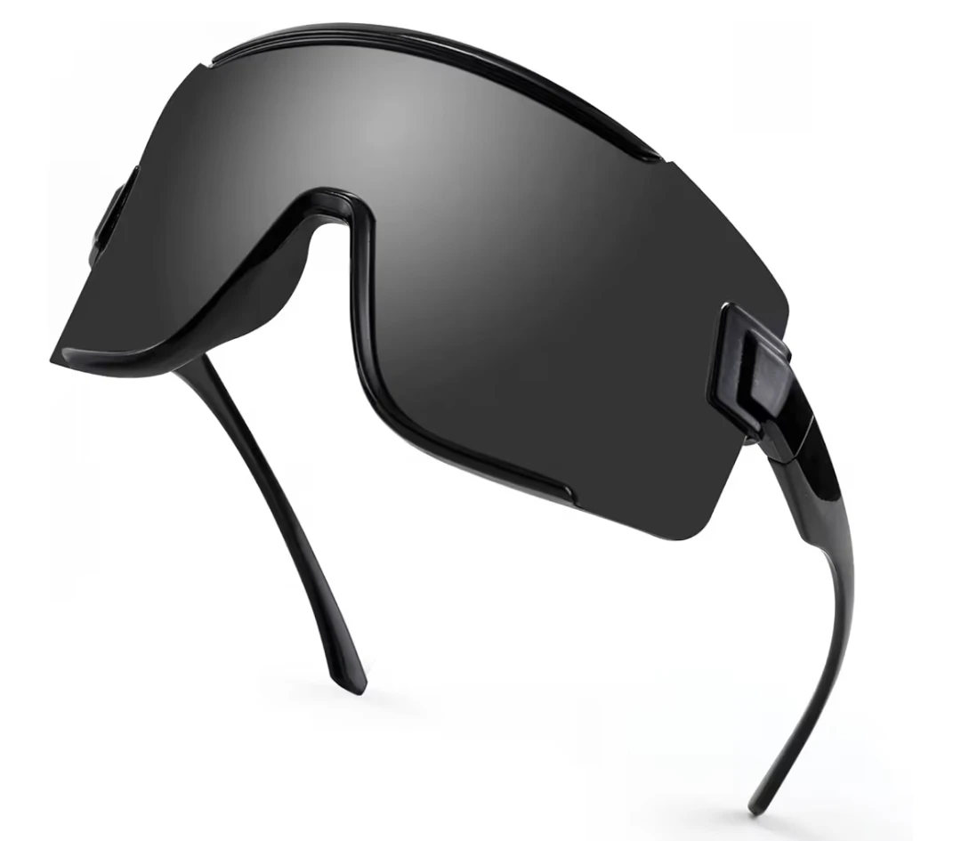 Karsaer Black Shield Sunglasses