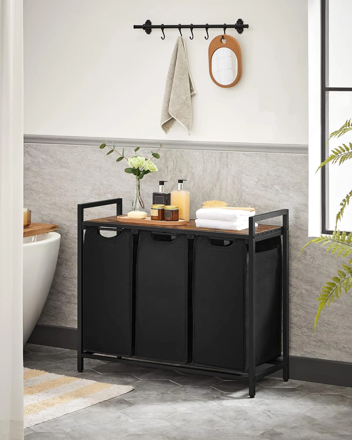 VASAGLE Laundry Hamper, Laundry Basket, Laundry Sorter - photo 3