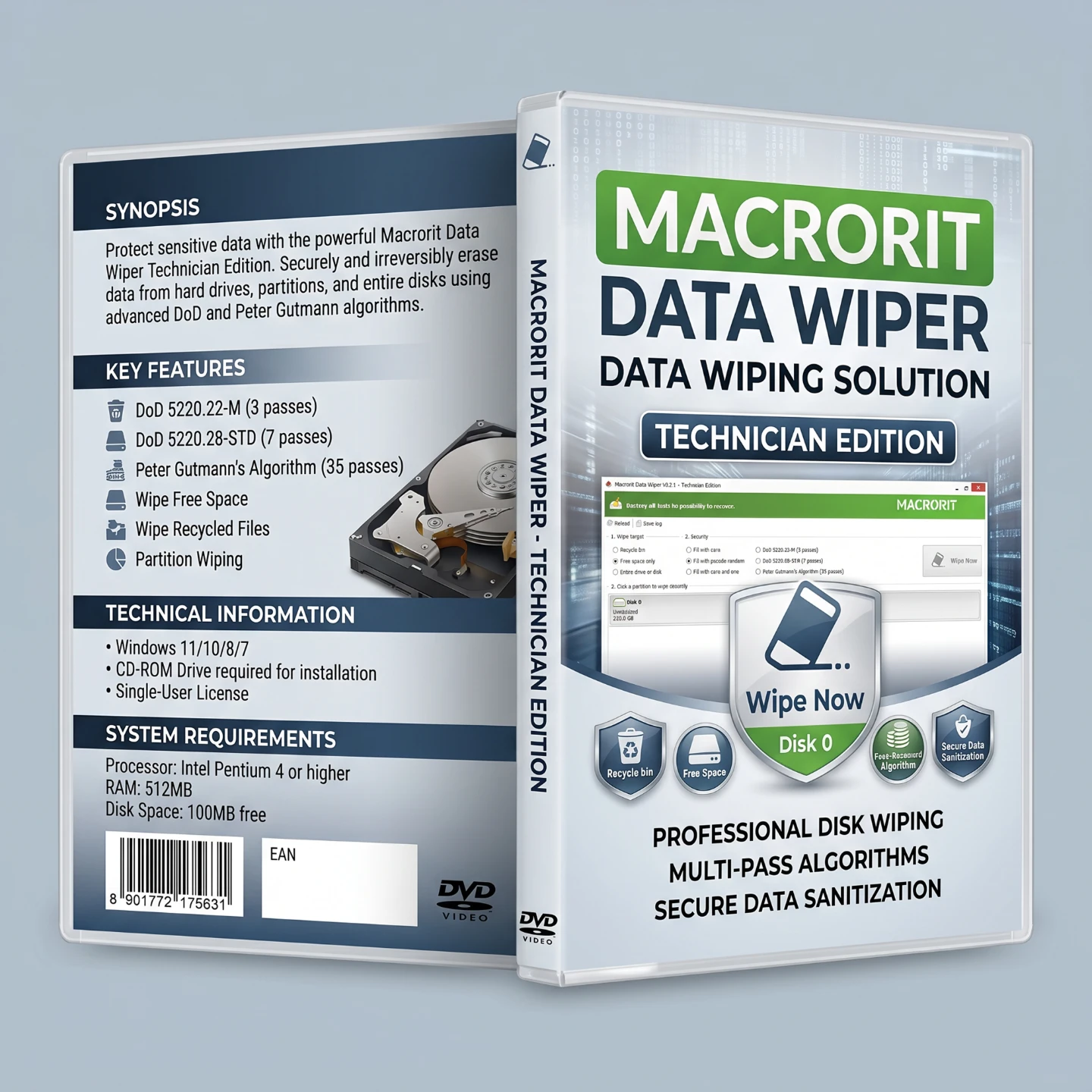 Macrorit Data Wiper Technician Edition Bootable DVD