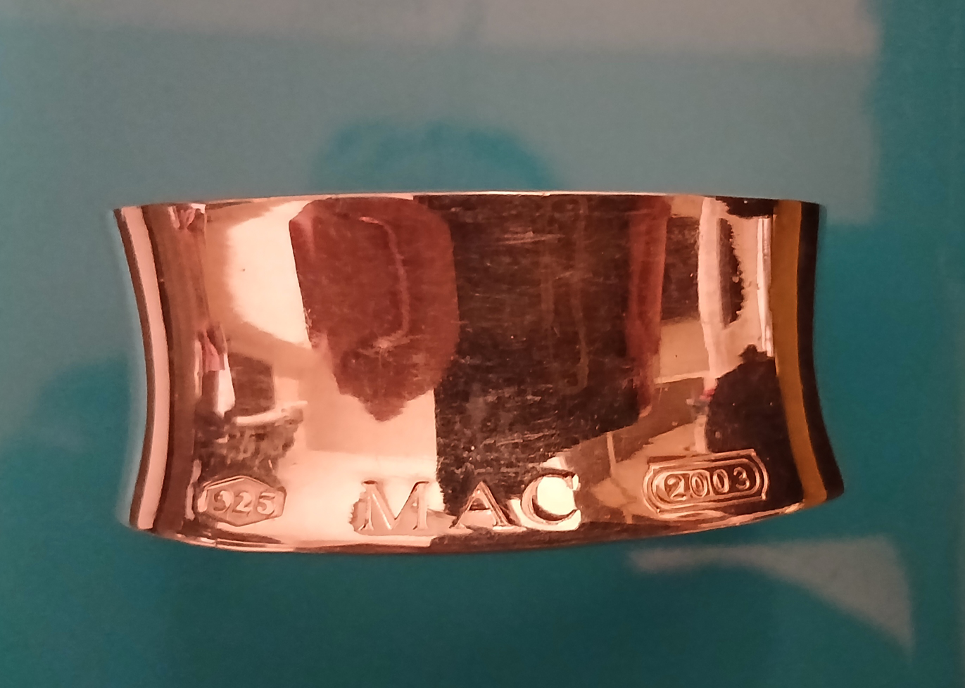 Vintage Sterling Silver MAC Cuff Bracelet 925 - photo 4
