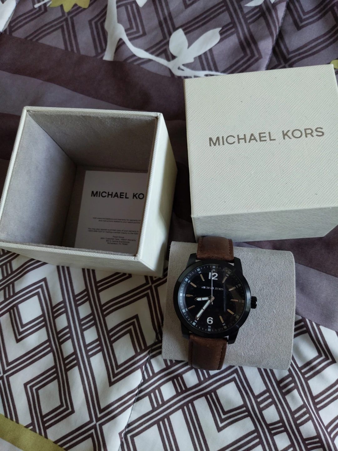 Brand New! Michael Kors Watch with Brown Leather Strap