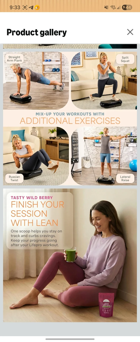LifePro Waver Mini Vibration Plate Fitness Machine with Bands - photo 5