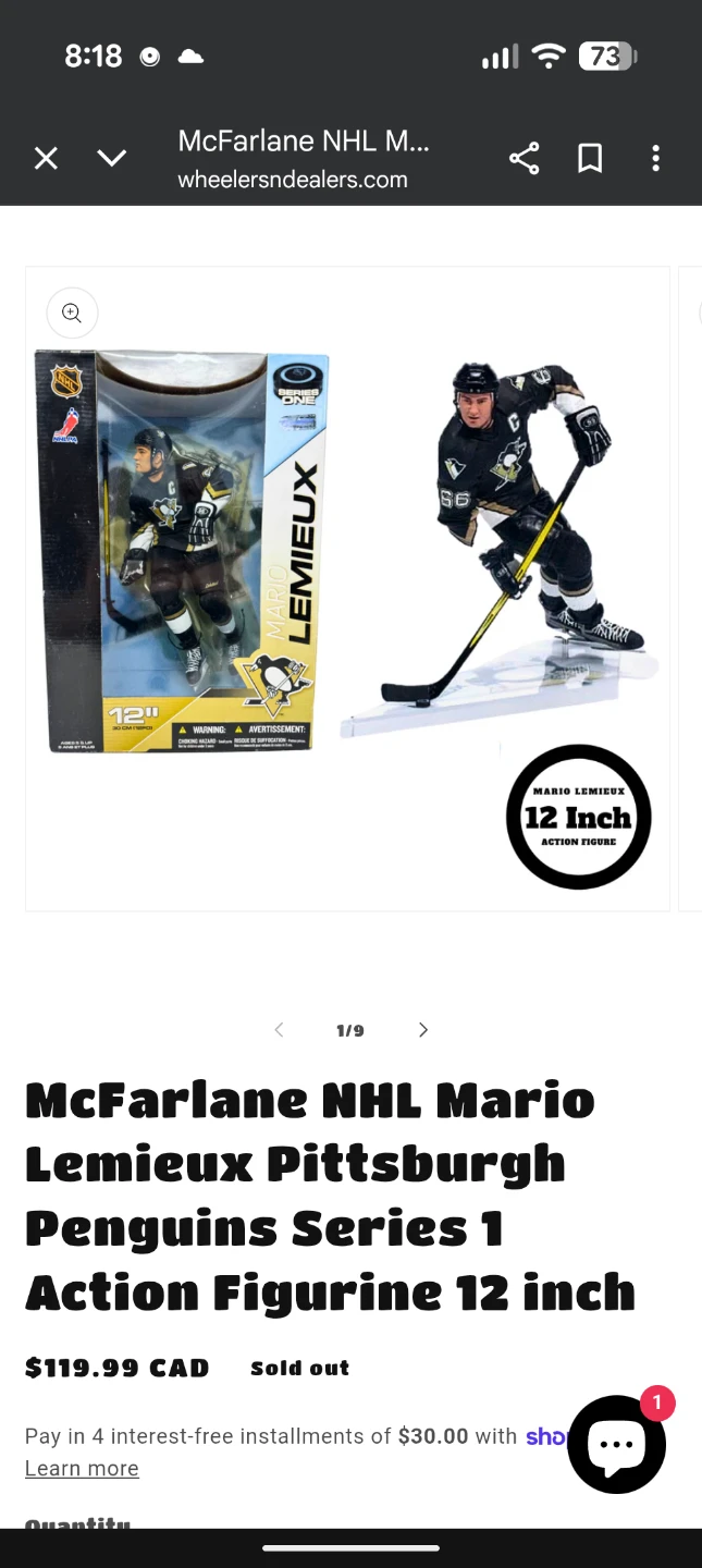McFarlane NHL Mario Lemieux Pittsburgh Penguins Series 1 12 inch - photo 3