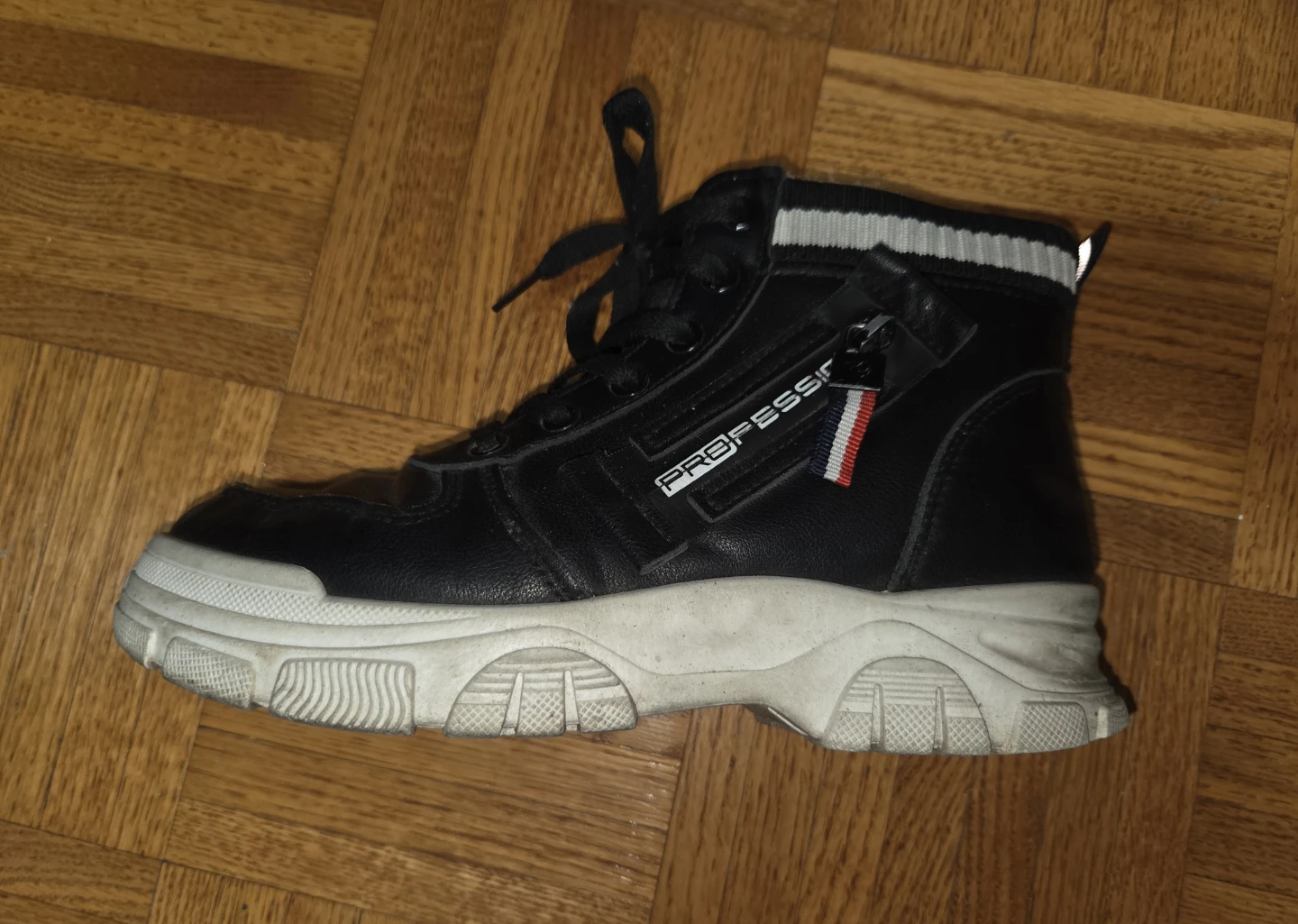 Black High-Top Sneakers