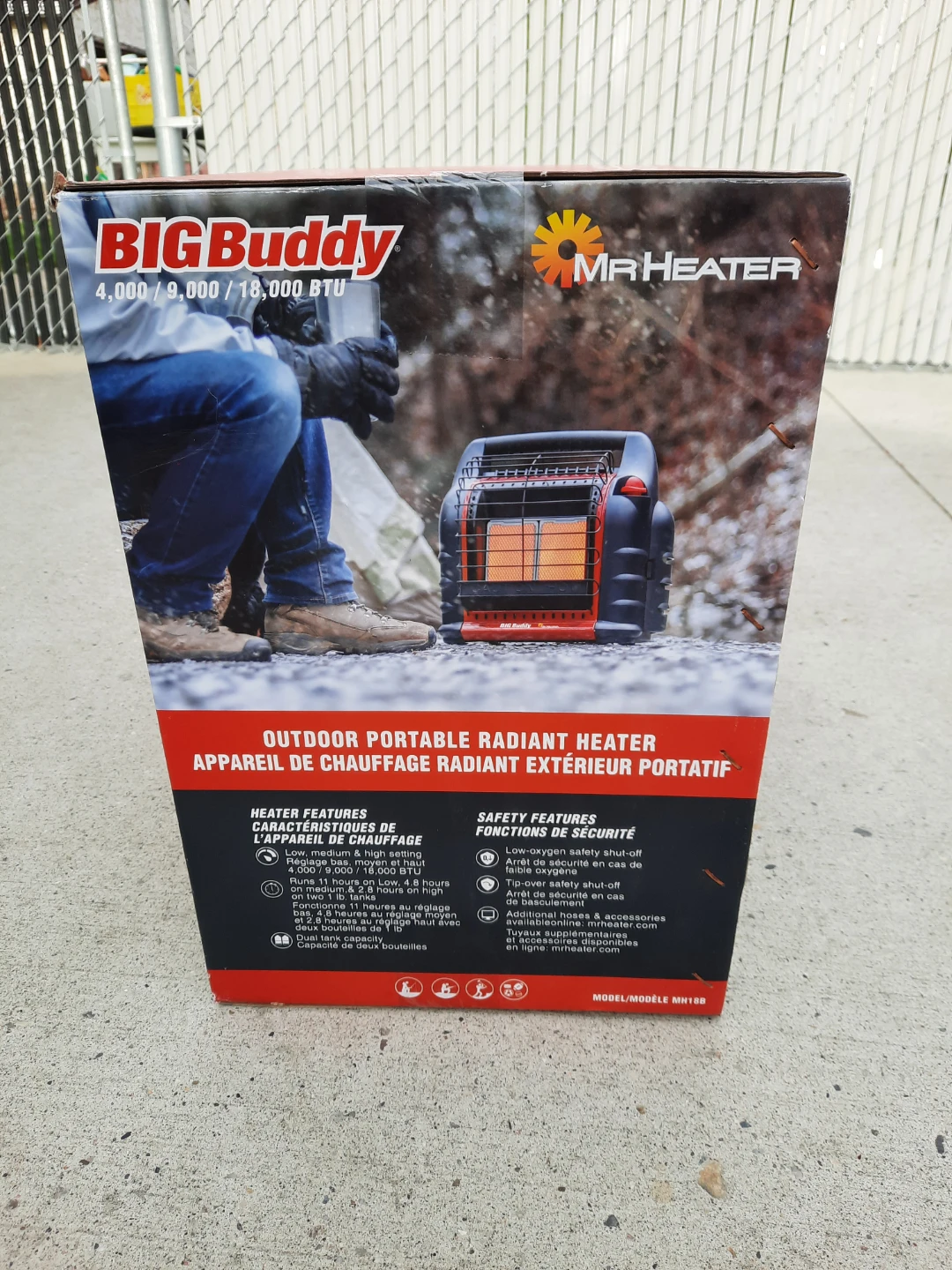 Mr. Heater Big Buddy 4000/9000/18000 BTU Outdoor Radiant Heater