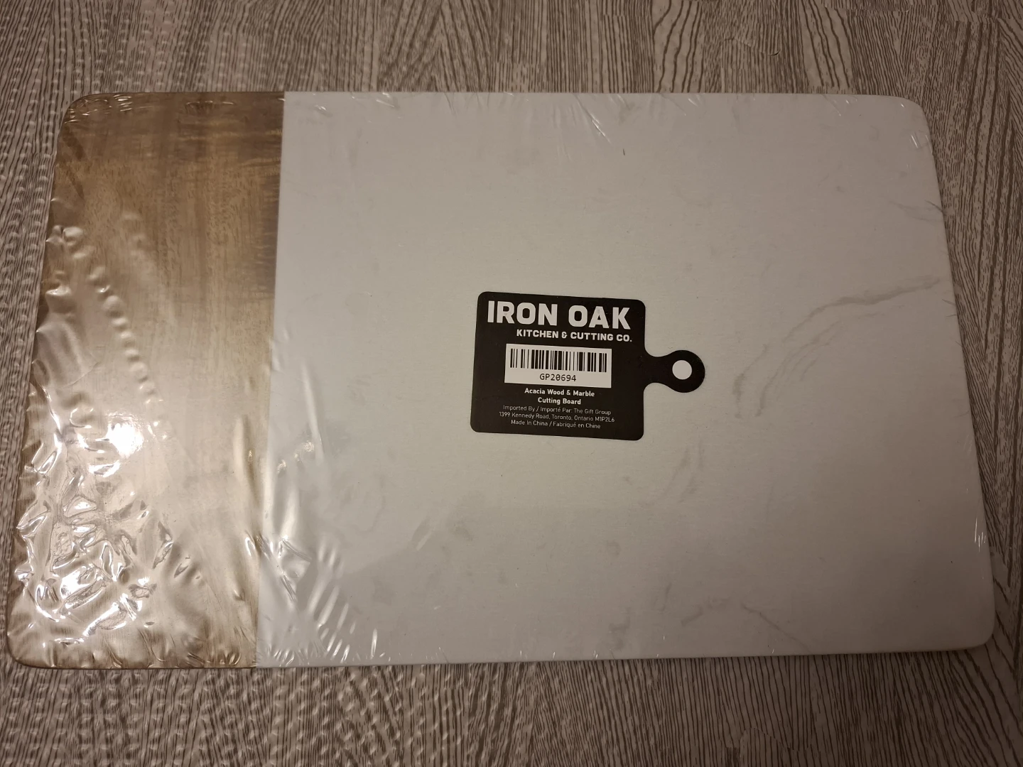 Iron Oak Acacia Wood & Marble Cutting Board