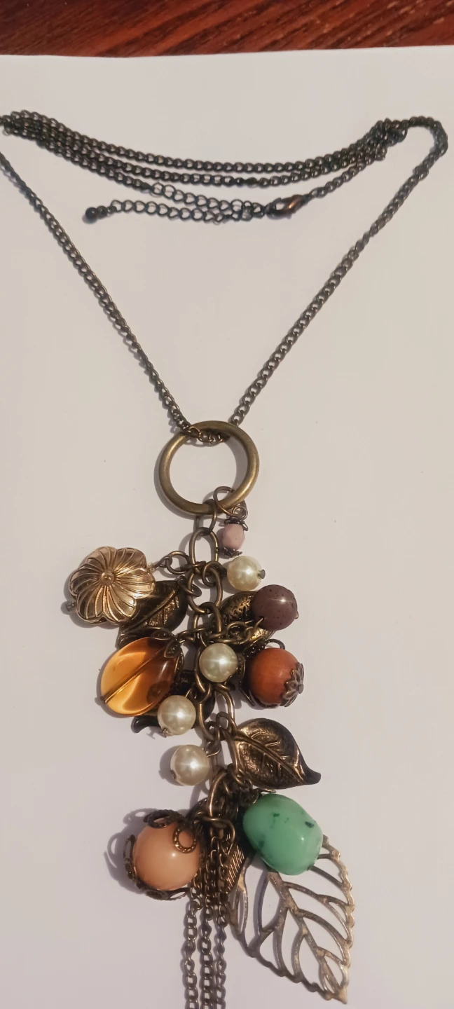 Vintage Necklace with multiple charms pendant - photo 3