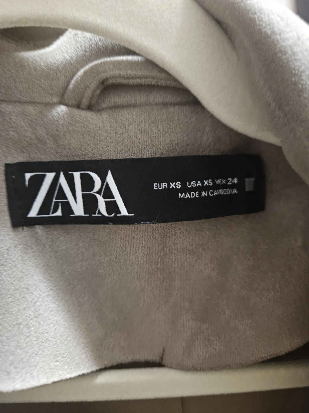 ZARA Sleeveless Trench Vest - Beige, Size XS - photo 2