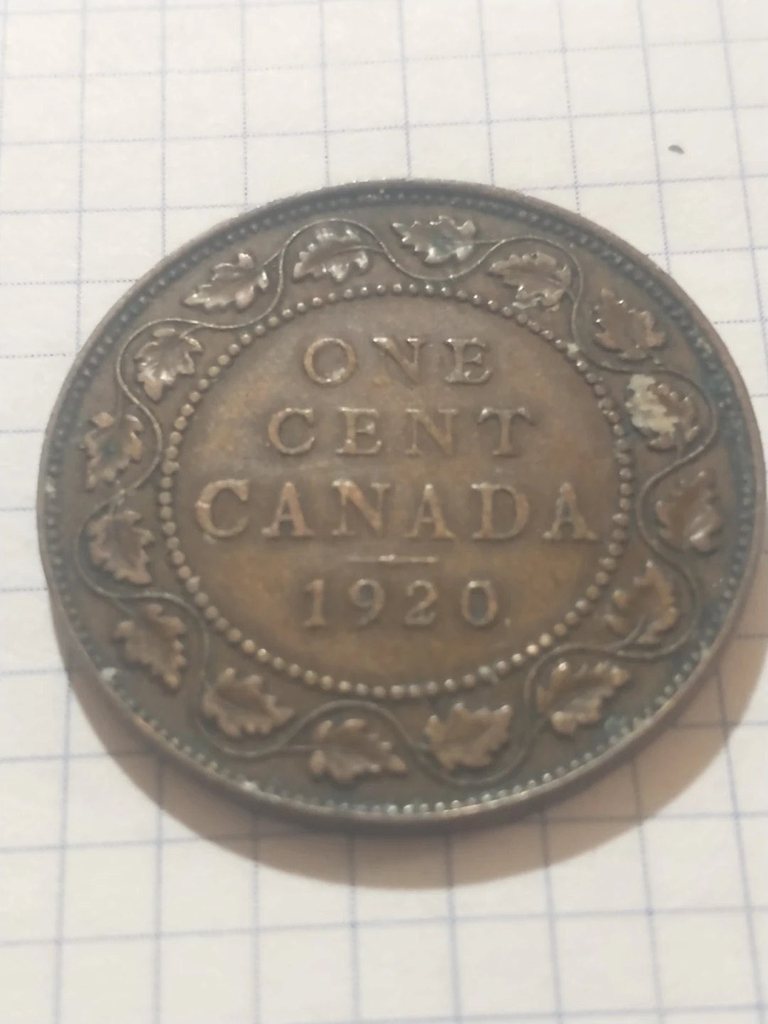 1920 Canada One Cent Coin
