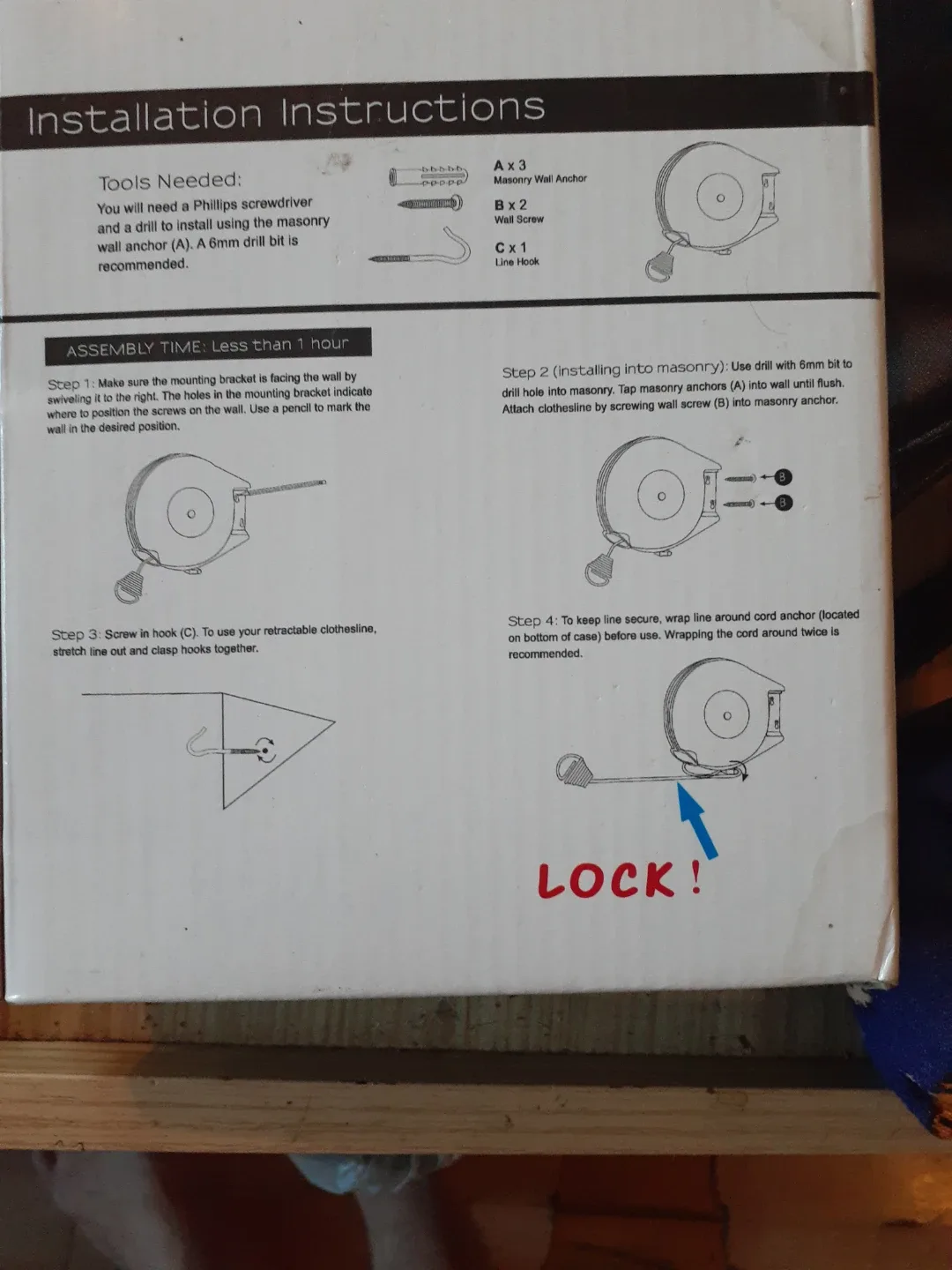 Outdoor Retractable Clothesline - HEAVY DUTY CLOTHES DRYING - photo 3