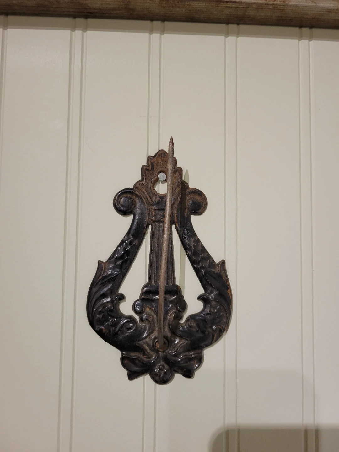 Antique Victorian Cast Iron Receipt Wall Spike - photo 2