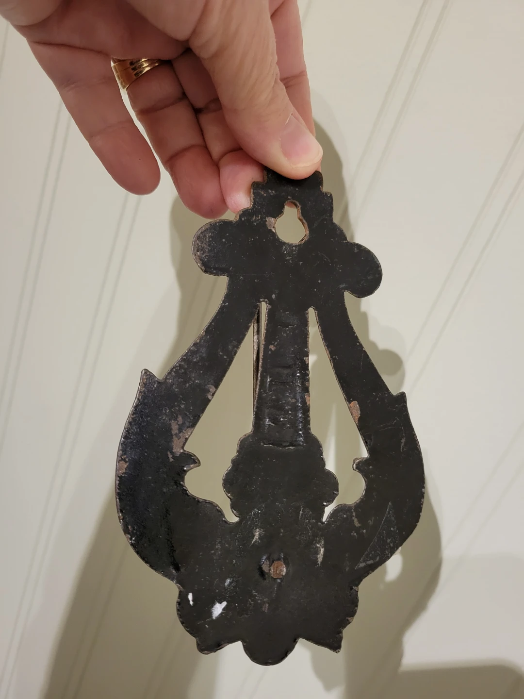 Antique Victorian Cast Iron Receipt Wall Spike - photo 4