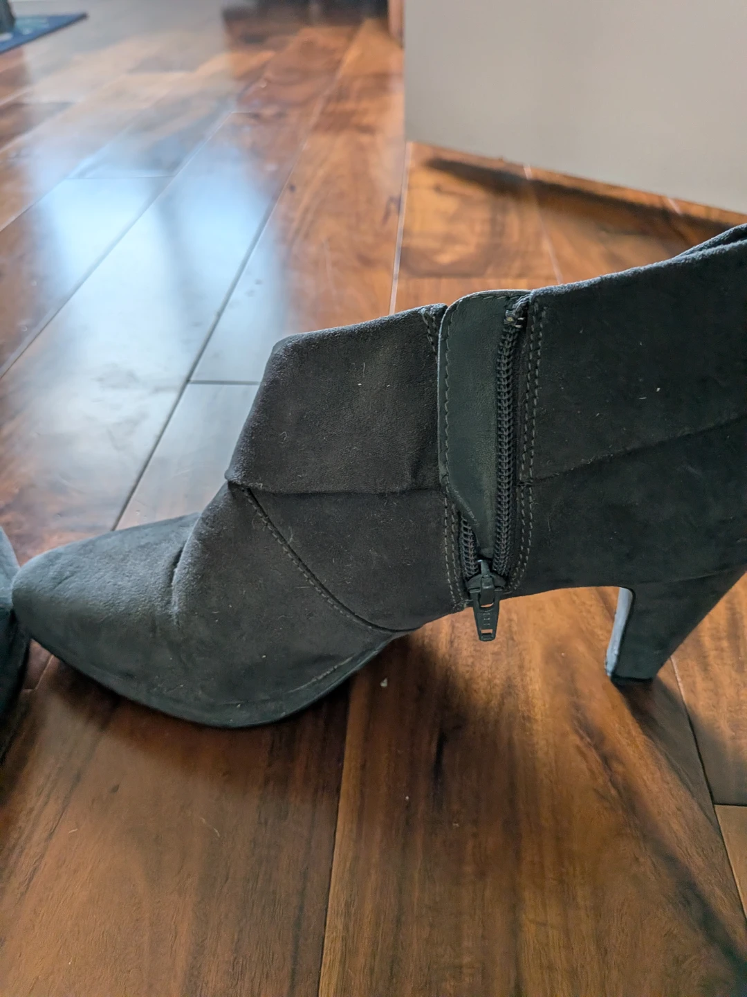 Clarks Black Suede Ankle Boots - photo 3