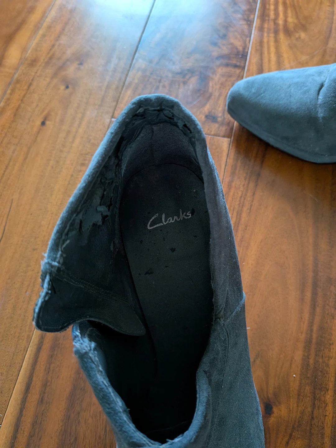 Clarks Black Suede Ankle Boots - photo 5