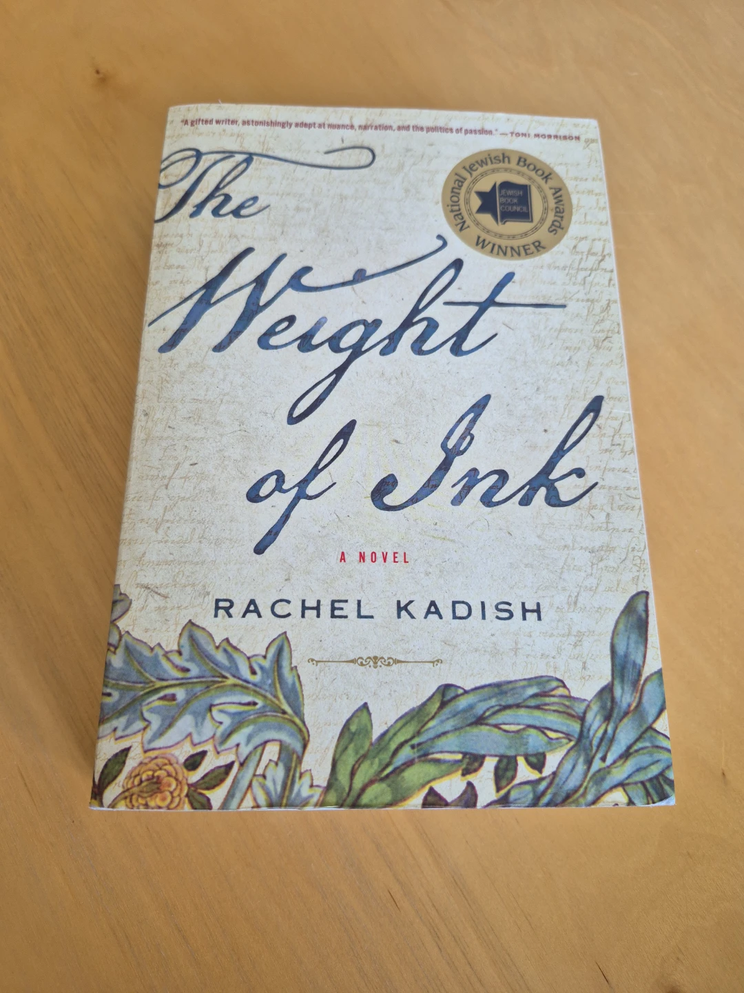 Historical novel: The Weight of Ink